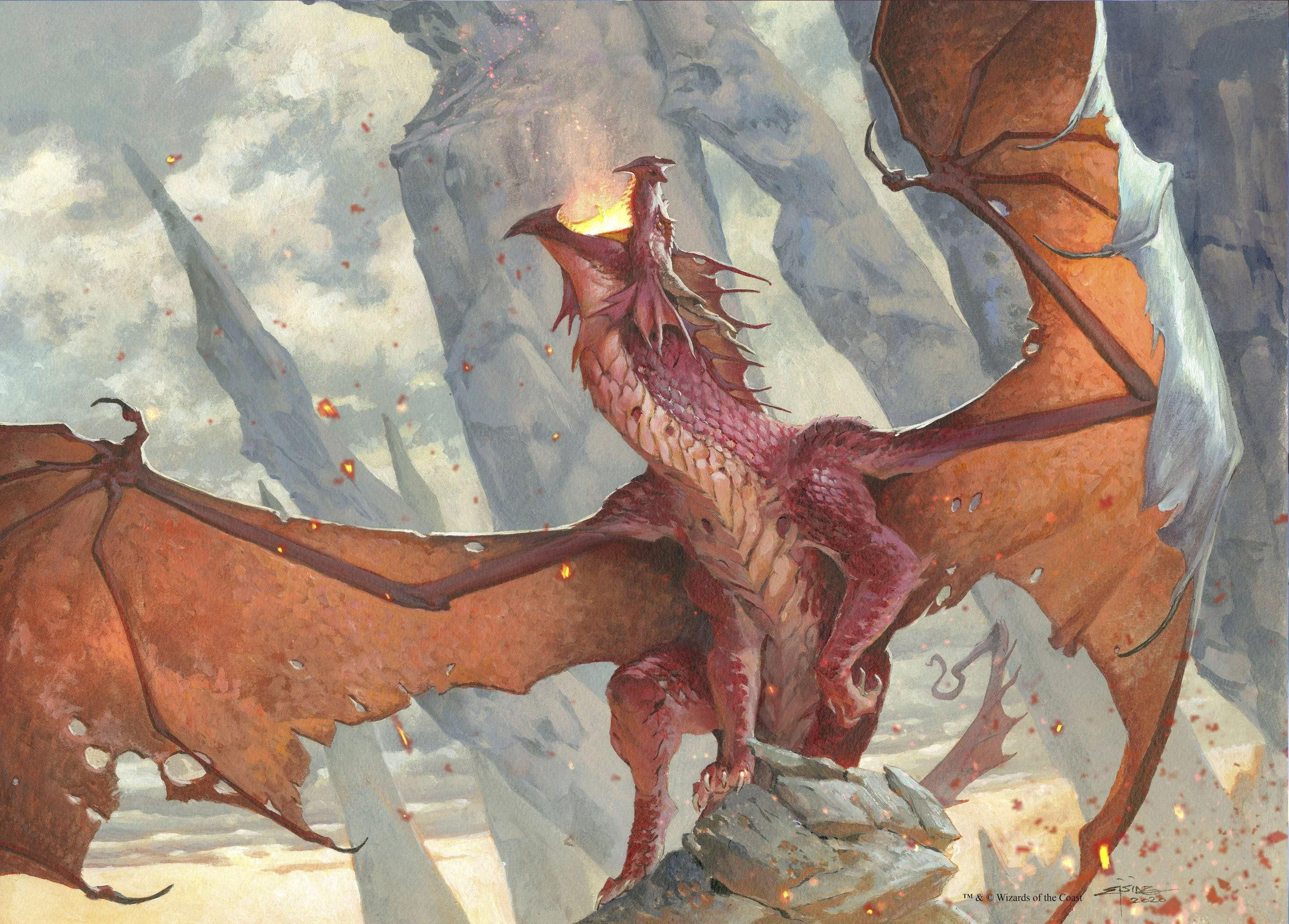 Inferno of the Star Mounts, 50 x 70 cm poster print — Jesper